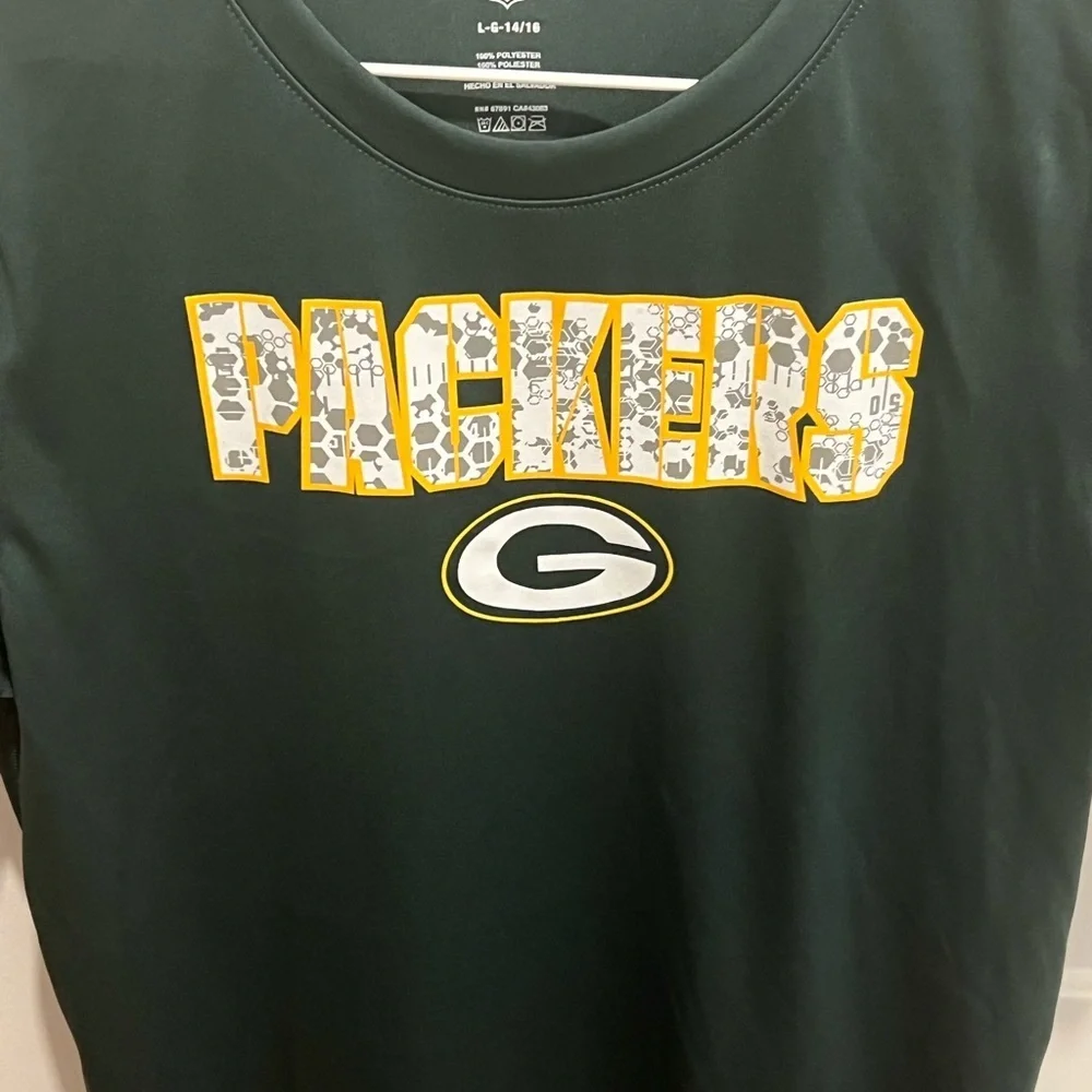 NFL Green Bay Packers Green and Yellow Short Sleeve Tee